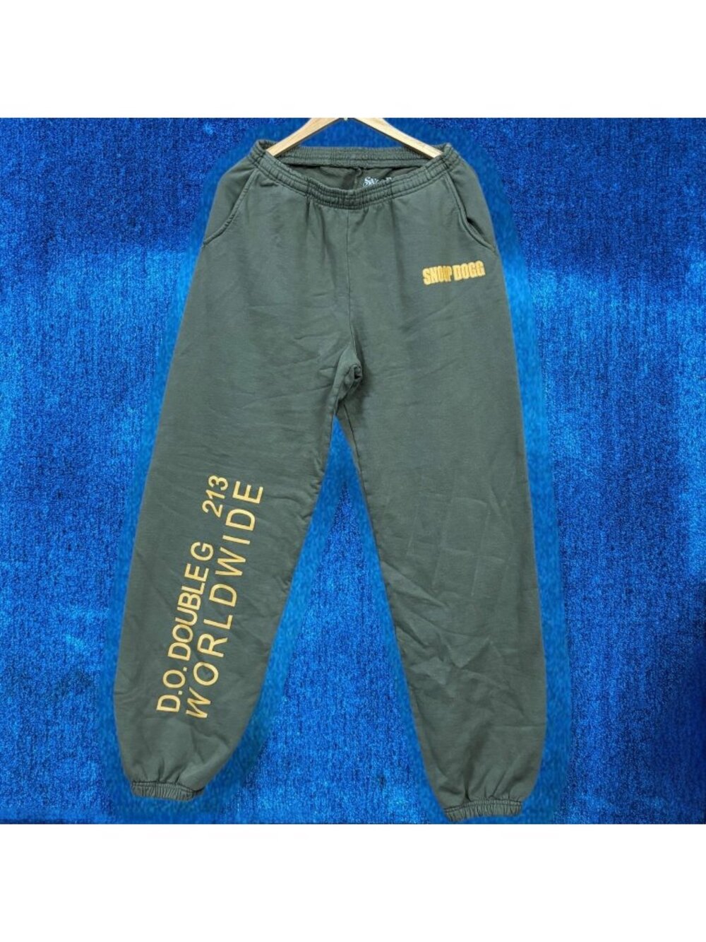 Snoop Dogg “D.O.Double G 213 Worldwide” Green Joggers Size Large